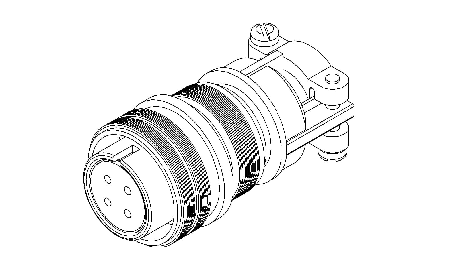 MS CIRCULAR CONNECTOR, IN-VACUUM, 700V, 28A, 4PIN 제품 이미지