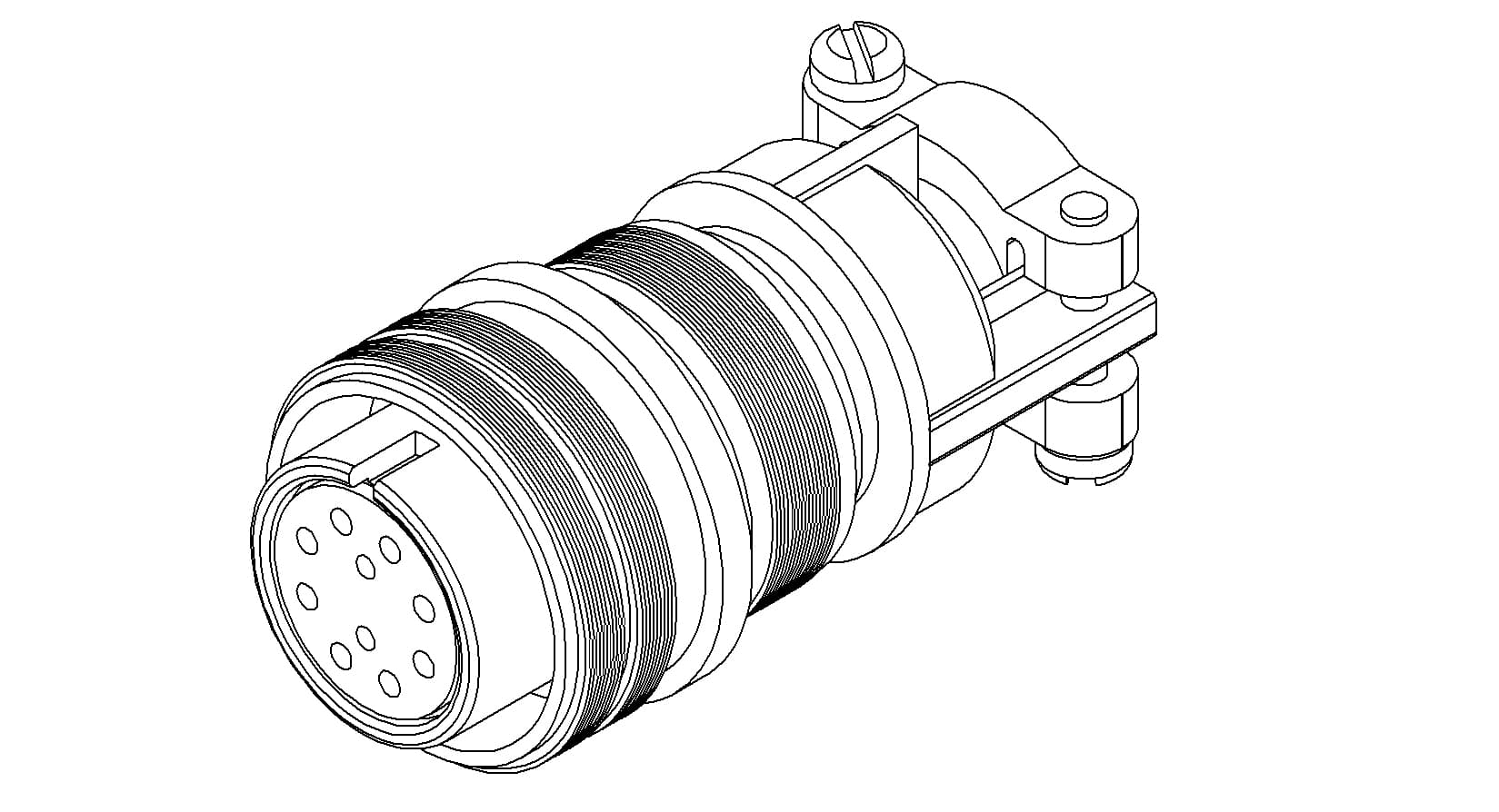 MS CIRCULAR CONNECTOR, IN-VACUUM, 700V, 50A, 10PIN 제품 이미지