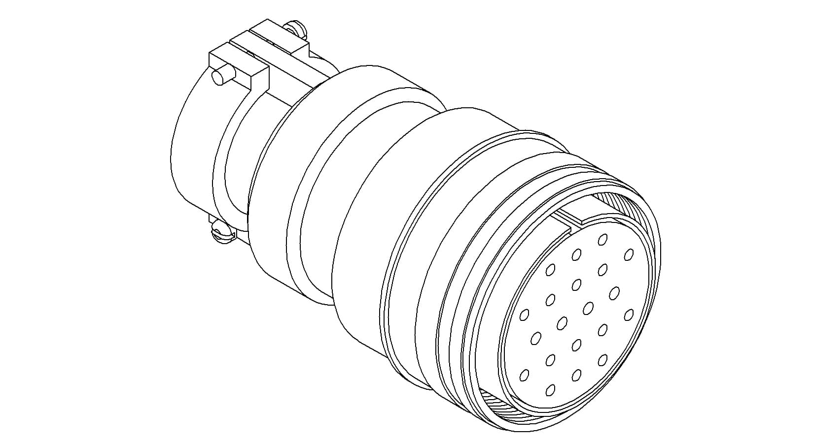 MS CIRCULAR THERMOCOUPLE CONNECTOR, 10 PAIR, TYPE E 제품 이미지