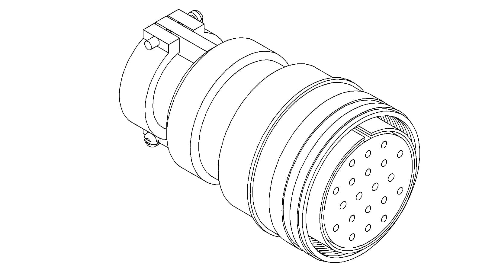 MS CIRCULAR THERMOCOUPLE CONNECTOR, 10 PAIR, TYPE K 제품 이미지
