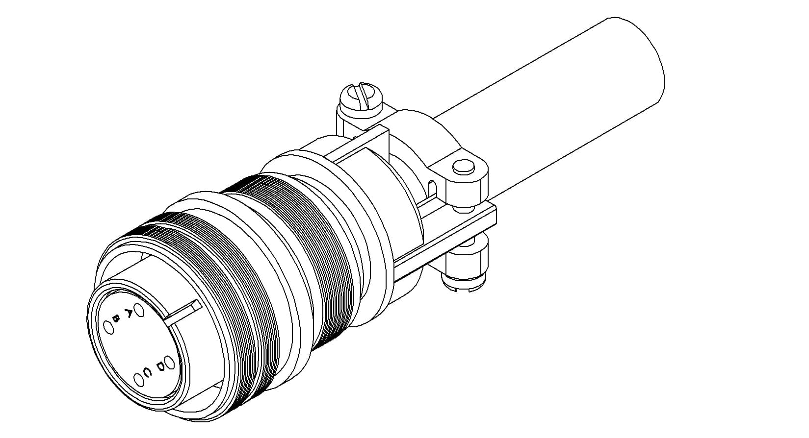 MS CIRCULAR THERMOCOUPLE CONNECTOR, 2 PAIR, TYPE K 제품 이미지