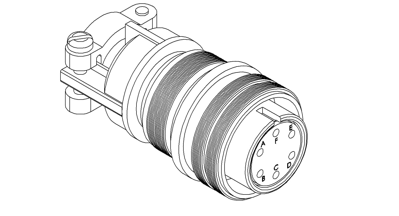 MS CIRCULAR THERMOCOUPLE CONNECTOR, 3 PAIR, TYPE E