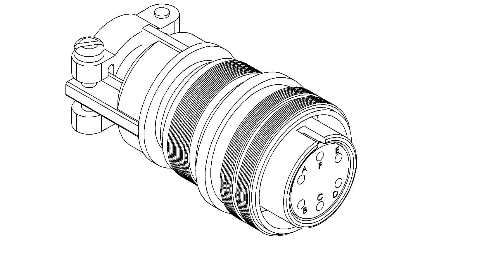 MS CIRCULAR THERMOCOUPLE CONNECTOR, 3 PAIR, TYPE K 제품 이미지