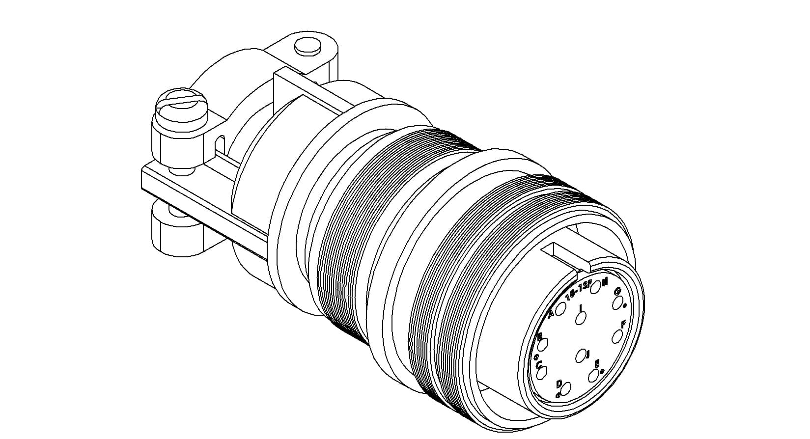 MS CIRCULAR THERMOCOUPLE CONNECTOR, 5 PAIR, TYPE K 대표 이미지
