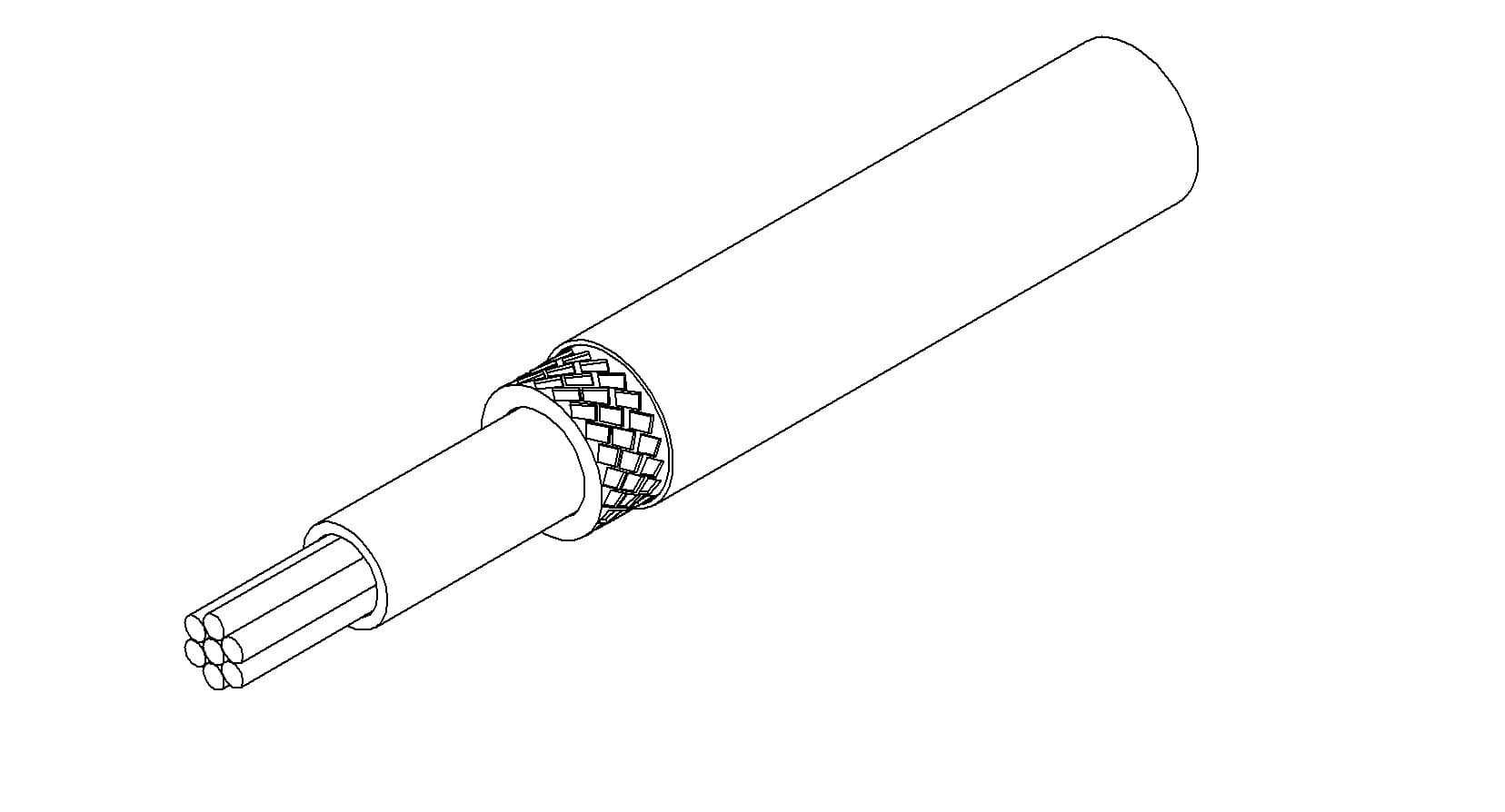 KAPTON WIRE, COAXIAL, 2KV, 4.5A, 24AWG, 7 WIRE, 30' 제품 이미지