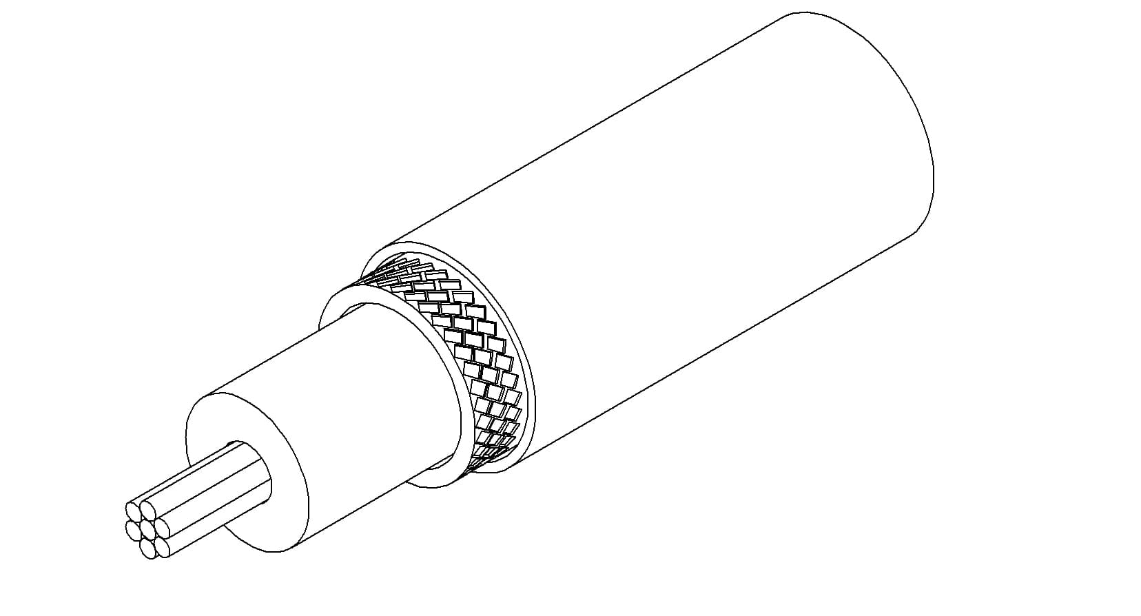 KAPTON WIRE, COAXIAL, 50 OHM, 2KV, 1.5A, 30AWG, 7 WIRE, 15' 제품 이미지