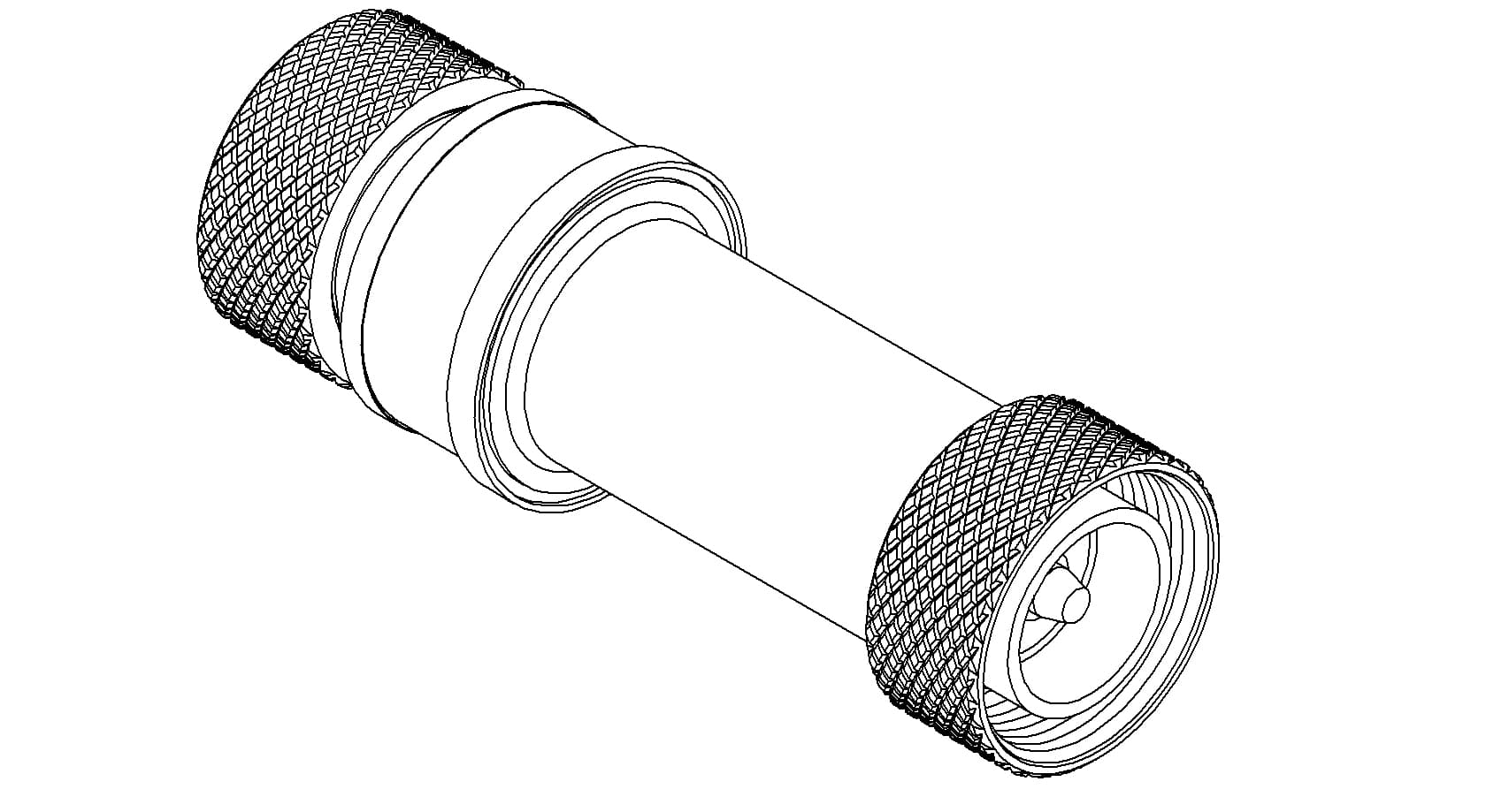 COAXIAL, DOUBLE ENDED, 7/16" DIN FEEDTHROUGH, 2700 VRMS, 100 WATTS, 1 PIN, 1.375 WELDABLE 제품 이미지