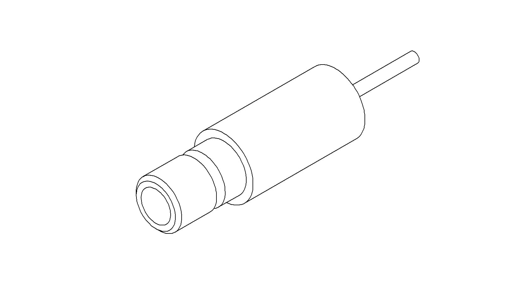 COAXIAL, SMB, 1 PIN, GROUNDED SHIELD, WELD 제품 이미지