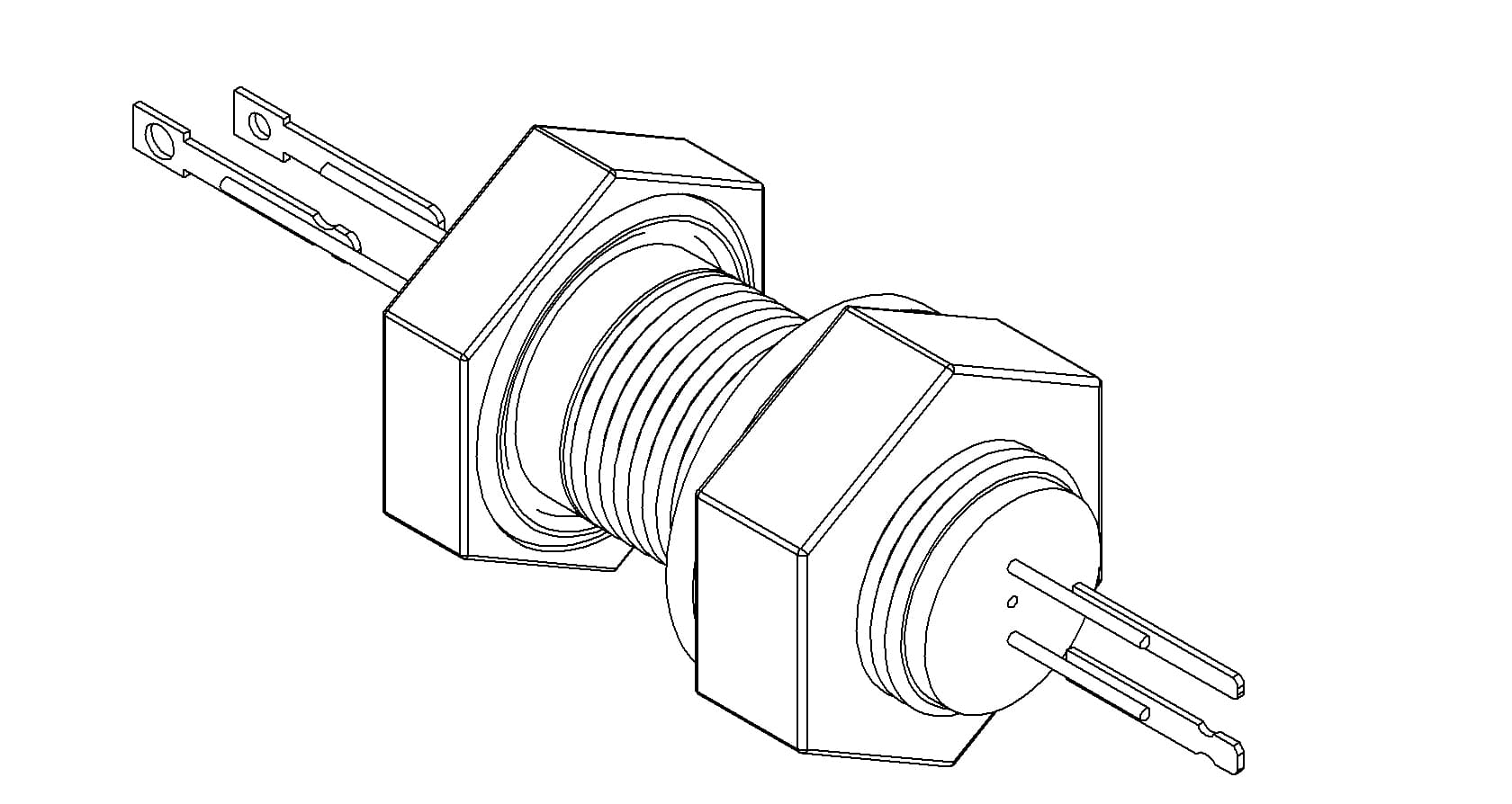 THERMOCOUPLE, TYPE E, 1 PAIR, CONNECTOR, BASEPLATE 제품 이미지