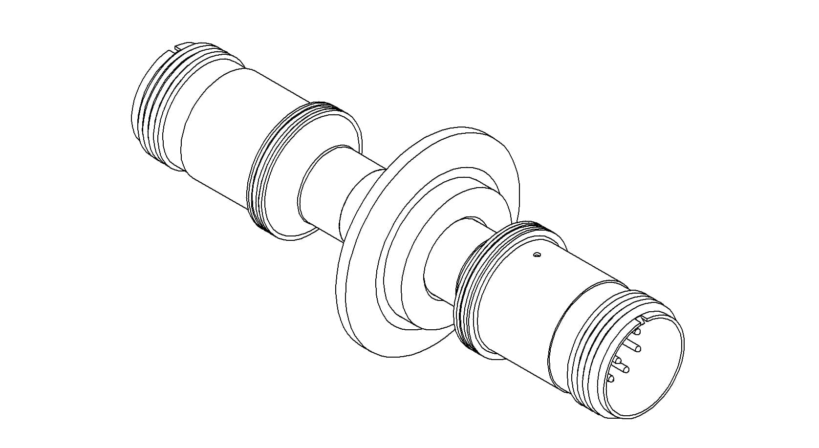THERMOCOUPLE, TYPE J, 5 PAIR, MS CONNECTOR, DOUBLE ENDED, QF40 제품 이미지