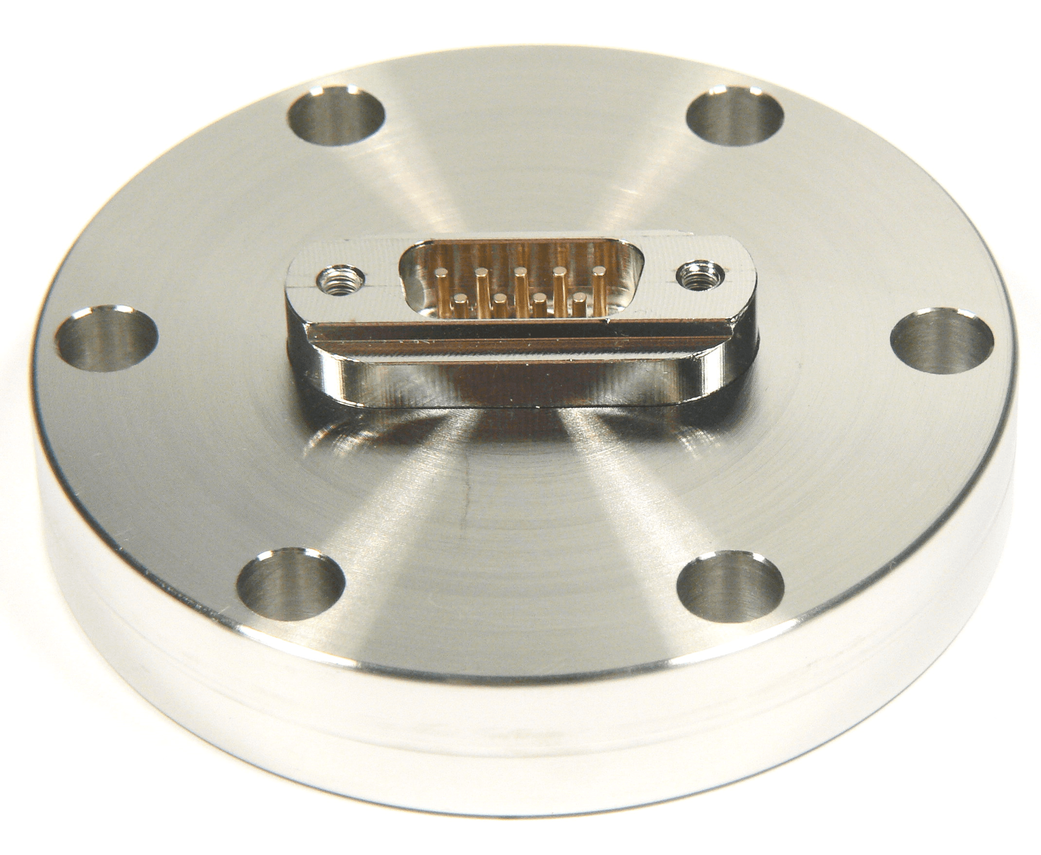 DN40CF FLANGE, SUB-D 9-WAY FEEDTHROUGH, UHV, HIGH CURRENT, 10A 제품 이미지