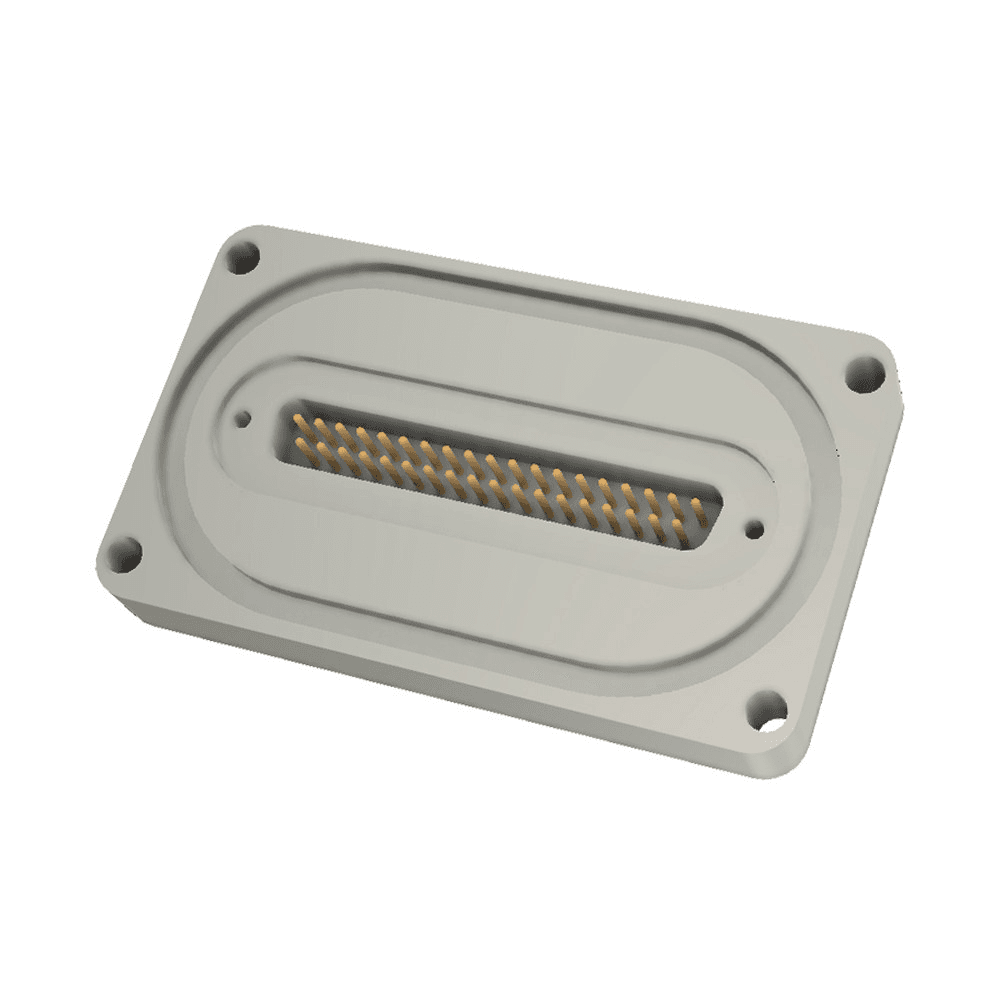 BASE PLATE 37 PIN SUB-D FEEDTHROUGH, O-RING SEALED (HIGH VACUUM ONLY)