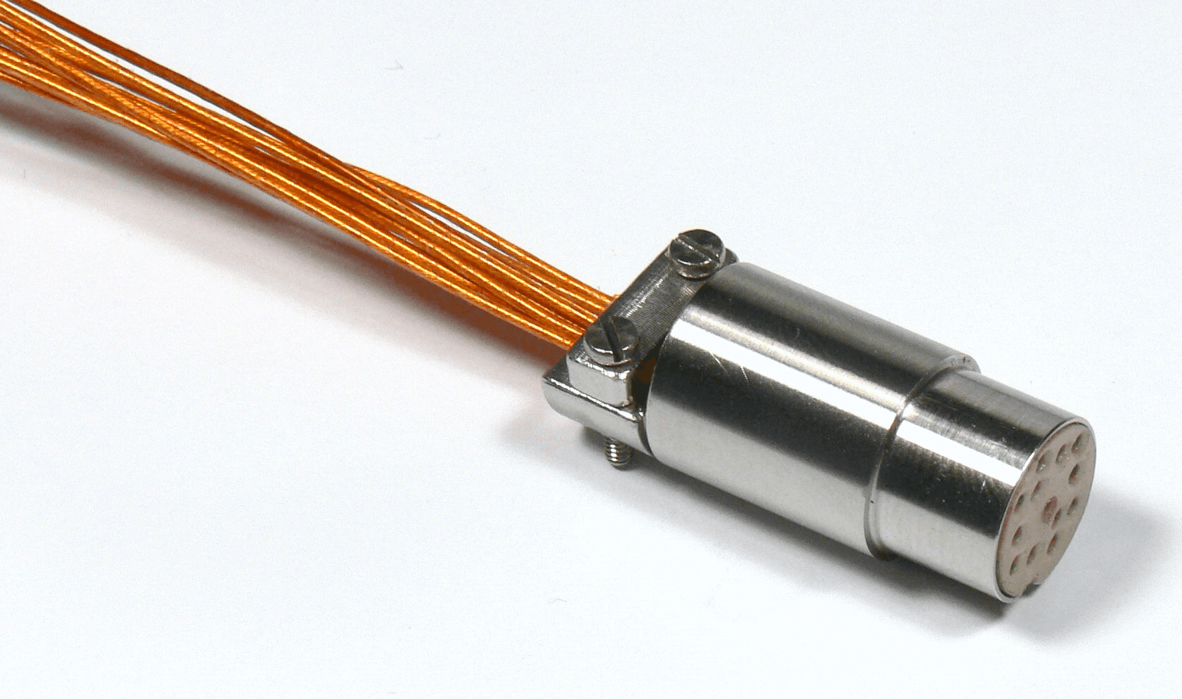 CM TYPE KAPTON VACUUM READY CABLE, 12 WAY, CM TO OPEN END,WITH STRAIN RELIEF, 0.25mm LONG