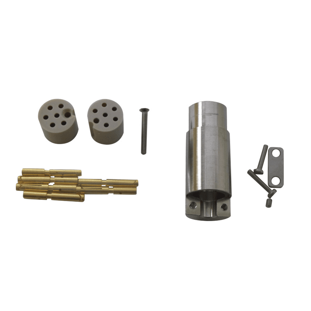 CM STANDARD CONNECTOR, 6 PIN, FEMALE, PEEK, UHV, HOUSING; PINS; STRAIN RELIEF