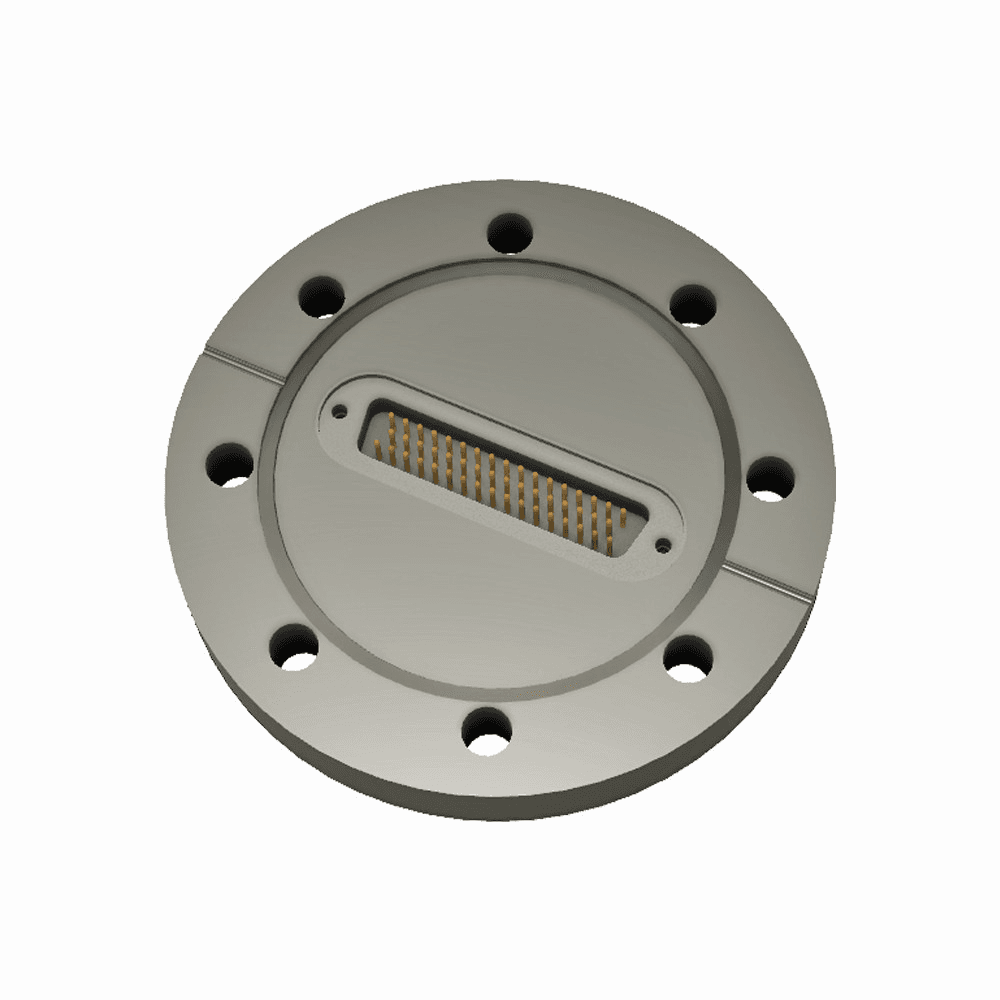 DN63CF FLANGE, SUB-D 50-WAY FEEDTHROUGH, UHV