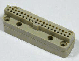 DUAL IN-LINE FEEDTHROUGHS CONNECTORS FOR VACUUM PEEK TYPE