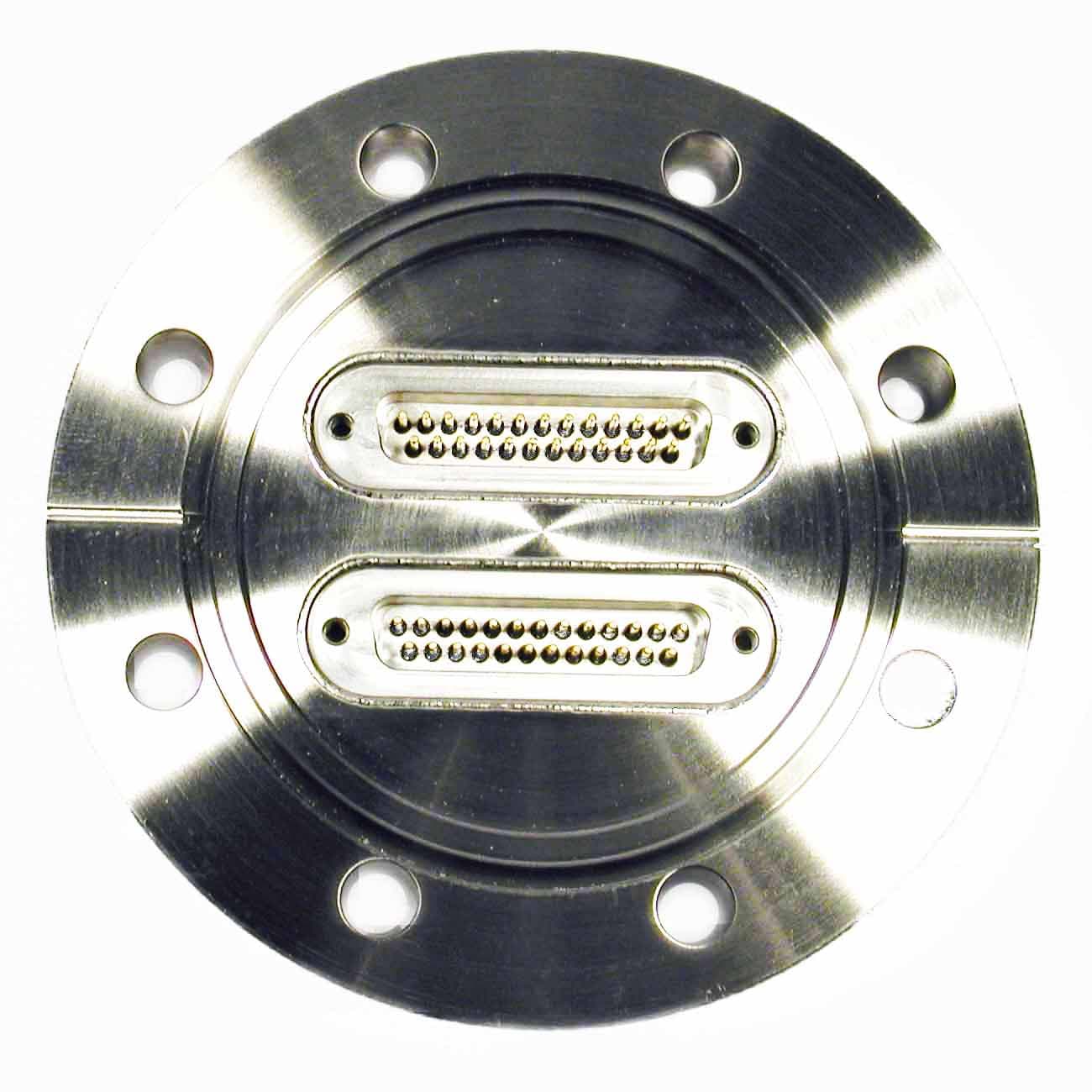 DN63CF FLANGE, 2 x SUB-D 25-WAY FEEDTHROUGHS, UHV 제품 이미지