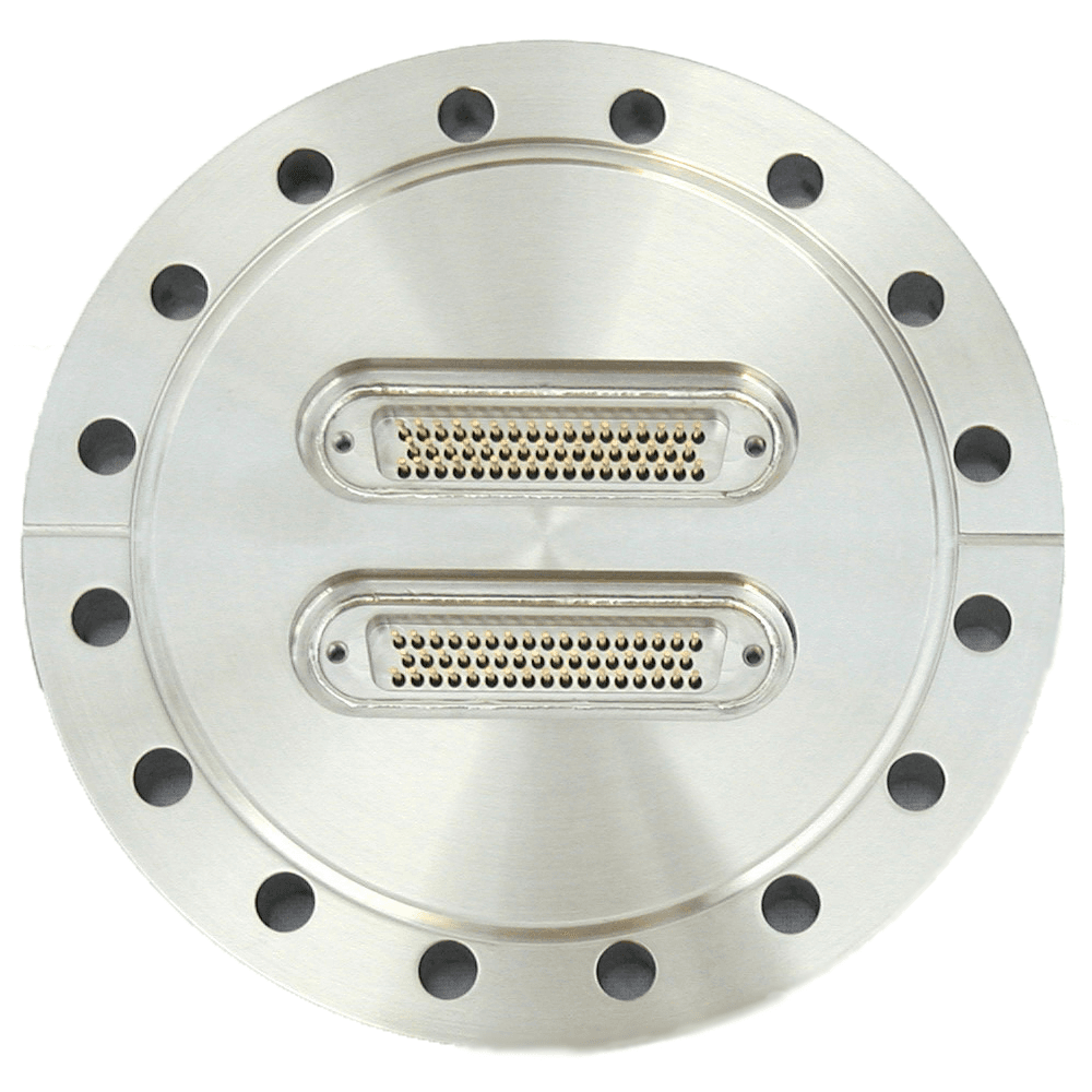 DN100CF FLANGE, 2 x SUB-D 50-WAY FEEDTHROUGH, UHV 제품 이미지