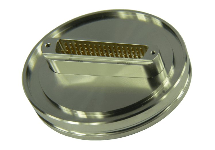 DN100ISO-K FLANGE, SUB-D 37-WAY FEEDTHROUGH