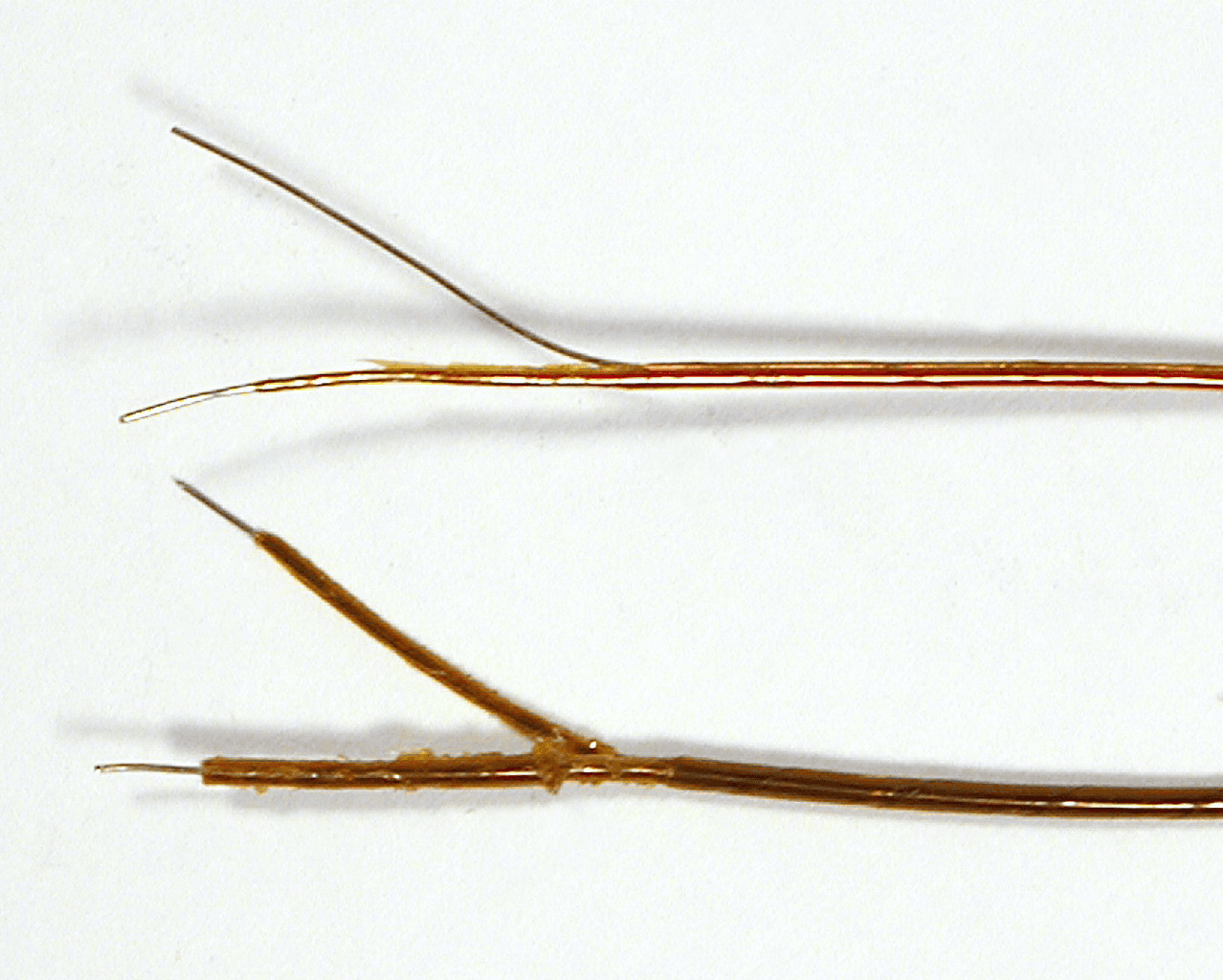 KAPTON ISOLATED TYPE N T/C WIRE PAIR, SINGLE WIRE INSULATED, NO JUNCTION, 1m 제품 이미지