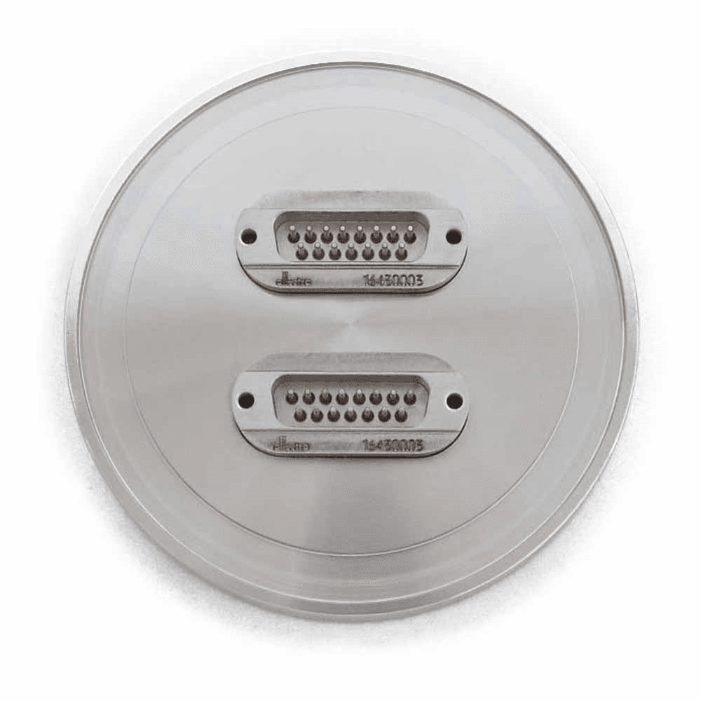 DN63ISO-K FLANGE, 2 x SUB D 15-WAY FEEDTHROUGHS 제품 이미지