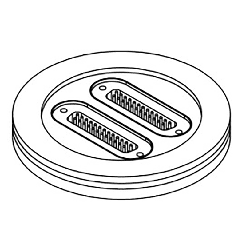DN63ISO-K FLANGE, 2 x SUB-D 25-WAY FEEDTHROUGHS