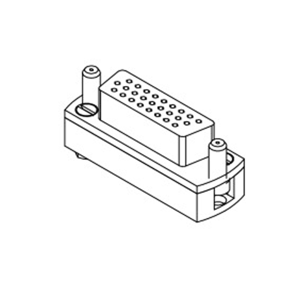 SUB-D 26-WAY UHV PEEK SOCKET, HIGH DENSITY, CRIMP PINS