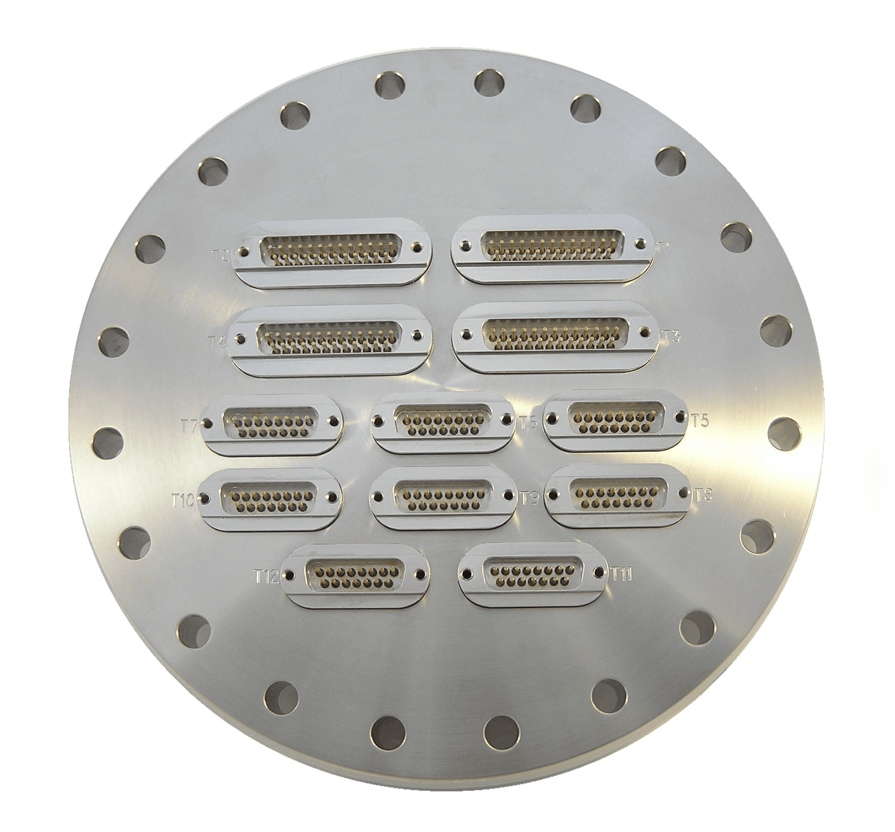 DN100CF FLANGE, SUB-D 37-WAY FEEDTHROUGH, UHV, HIGH CURRENT, 10A 제품 이미지