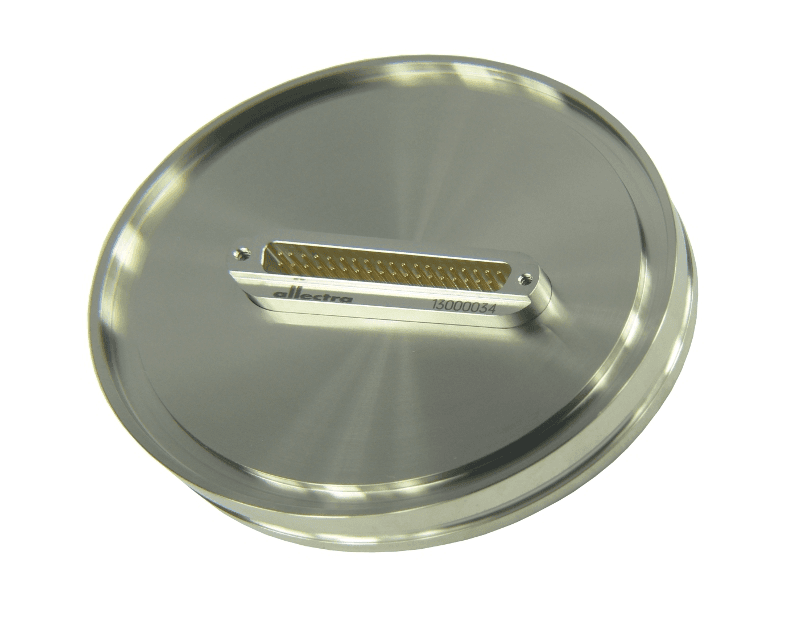DN100ISO-K FLANGE, SUB-D 37-WAY FEEDTHROUGH, UHV, HIGH CURRENT, 10A