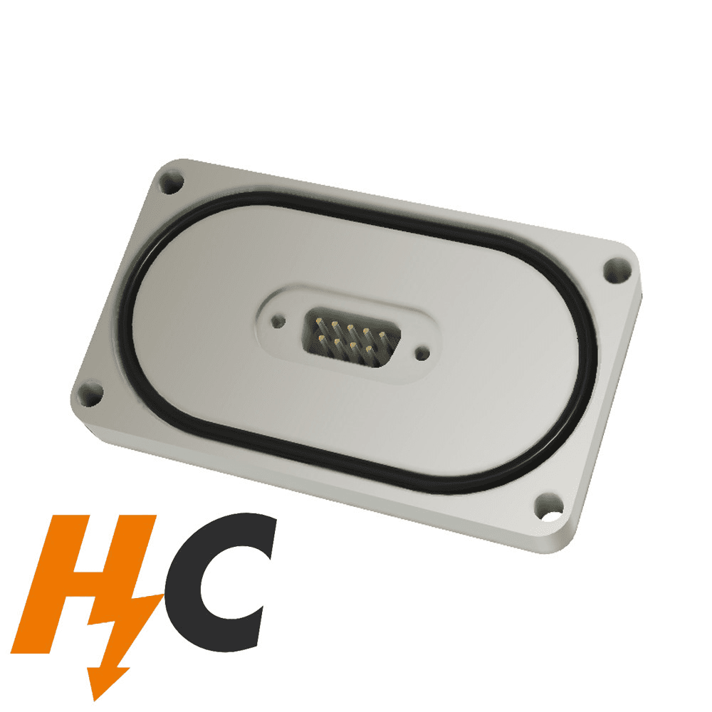 BASE PLATE 15 PIN SUB-D FEEDTHROUGH, HIGH CURRENT VERSION,O-RING SEALED (HIGH VACUUM ONLY)