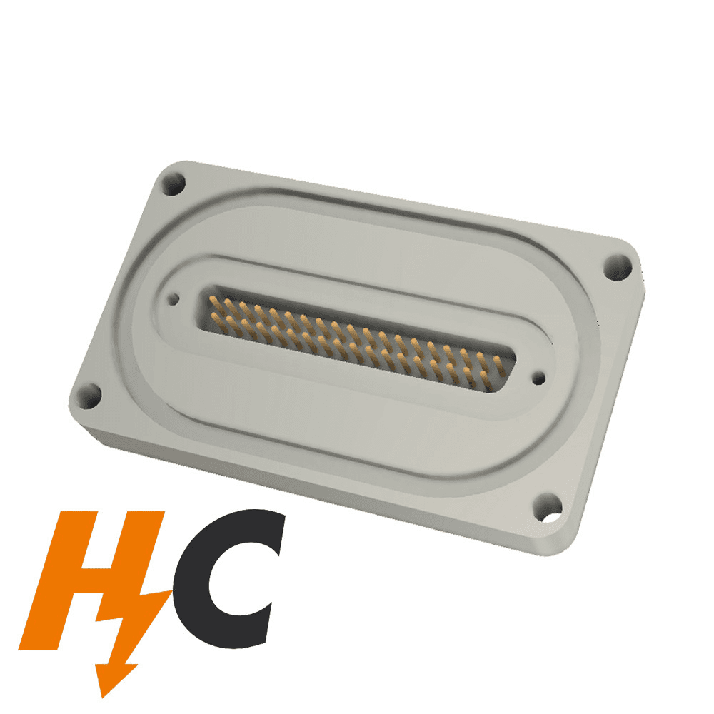 BASE PLATE 37 PIN SUB-D FEEDTHROUGH, HIGH CURRENT VERSION,O-RING SEALED (HIGH VACUUM ONLY)