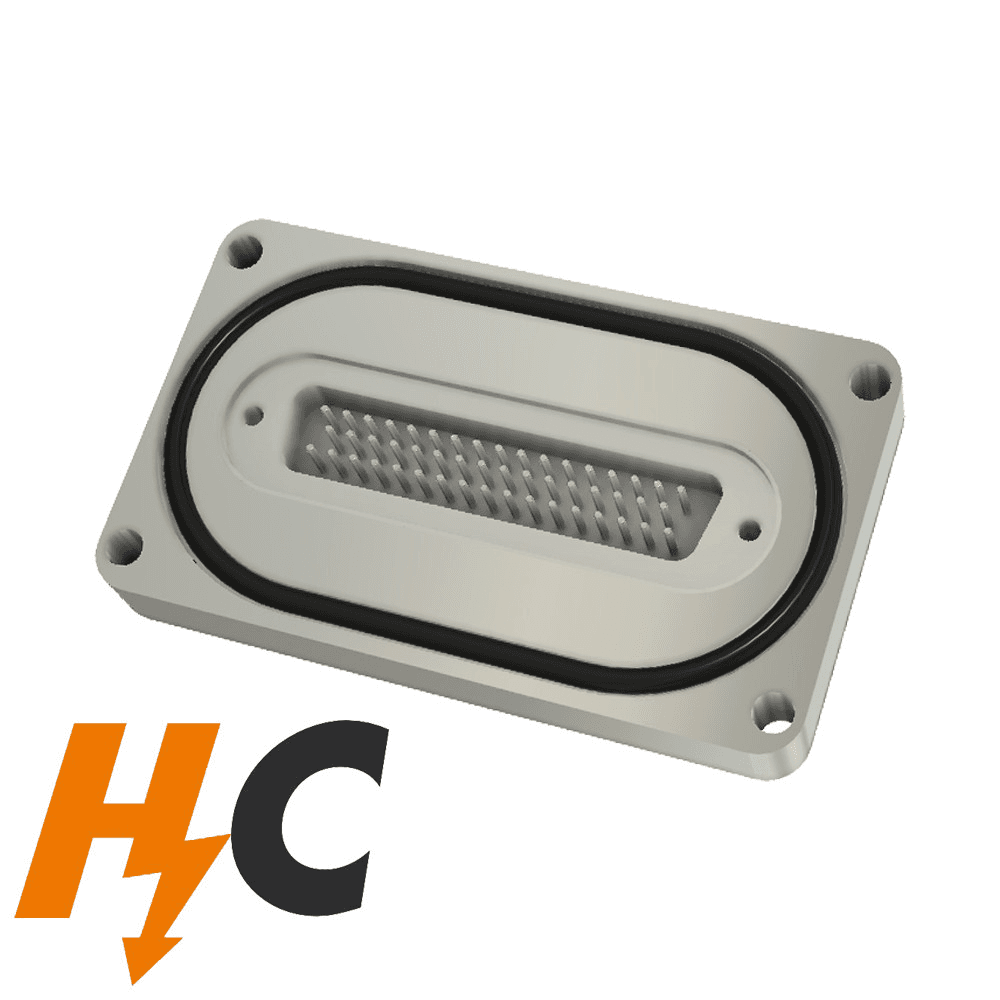 BASE PLATE 50 PIN SUB-D FEEDTHROUGH, HIGH CURRENT VERSION,O-RING SEALED (HIGH VACUUM ONLY) 제품 이미지