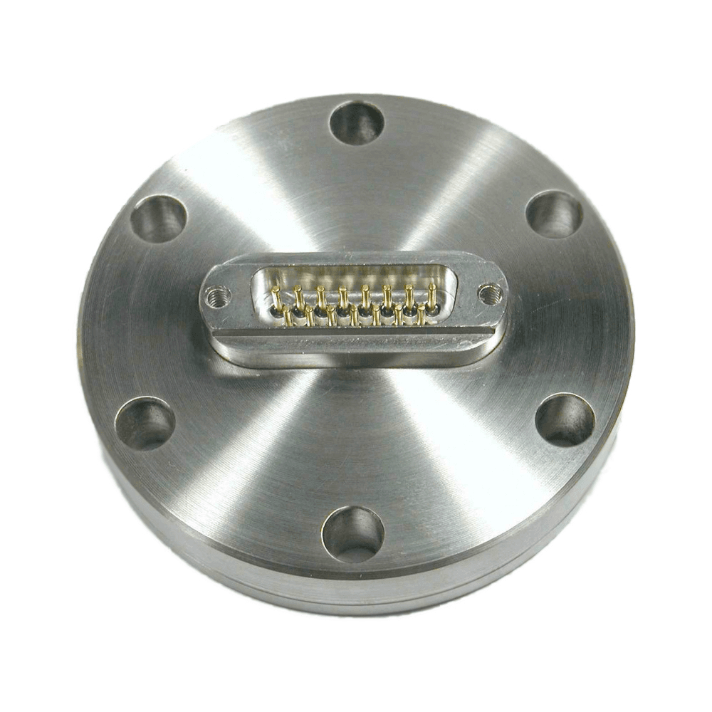 DN40CF FLANGE, SUB-D 15-WAY TITANIUM NON-MAGNETIC FEEDTHROUGH, UHV 제품 이미지