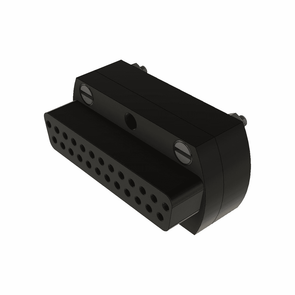 SUB-D 25-WAY UHV CERAMIC SOCKET, HIGH TEMPERATURE VERSION for USE WITH 210-D25-CF40(no housing available) 제품 이미지