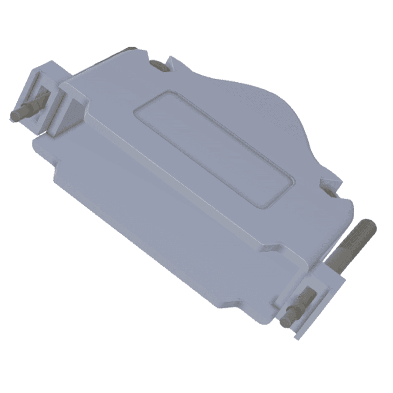 SUB-D 37-WAY HV SOCKET HOUSING, INCLUDES STRAIN RELIEF AND FIXING SCREWS 제품 이미지