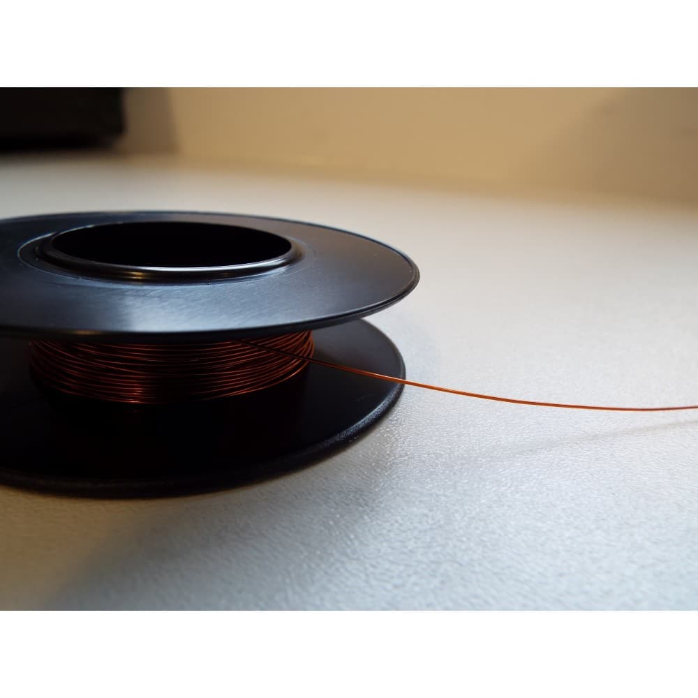 UHV KAPTON WIRE 0.40mm. COPPER CONDUCTOR, 2KV, SINGLE STRAND LENGTH 10m