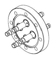 COAXIAL, BNC, 4 PIN, GROUNDED SHIELD, DOUBLE-ENDED, 450CF, NO CONNECTOR